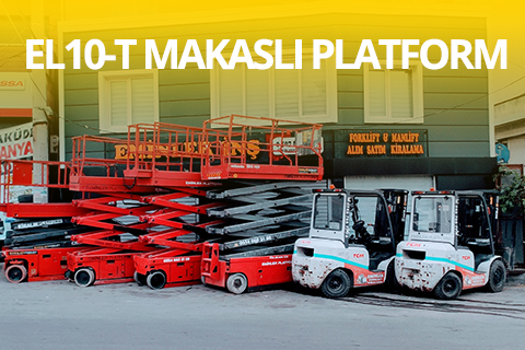 EL10-T Akülü Makaslı Platform