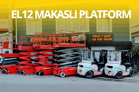 EL12 Akülü Makaslı Platform