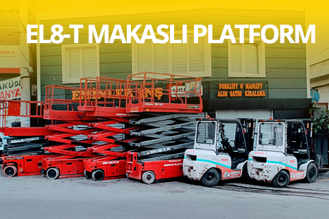 EL8-T Akülü Makaslı Platform